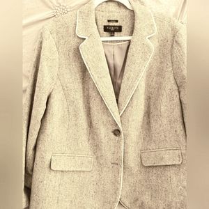 Talbots grey with specks blazer